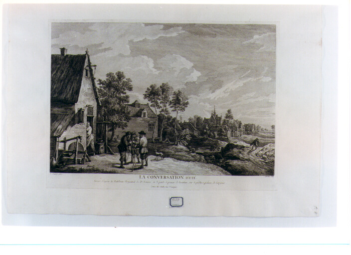 paesaggio estivo (stampa) di Major Thomas, Teniers David il Giovane (sec. XVIII)