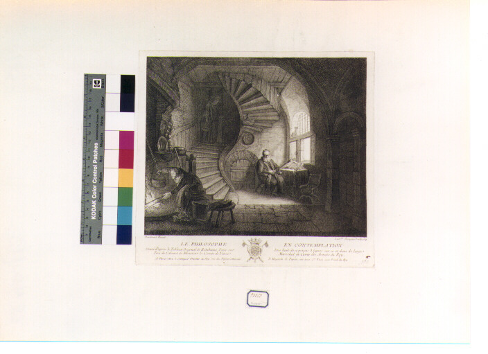 filosofo (stampa) di Van Rijn Rembrandt Harmenszoon, Surugue Louis (sec. XVIII)