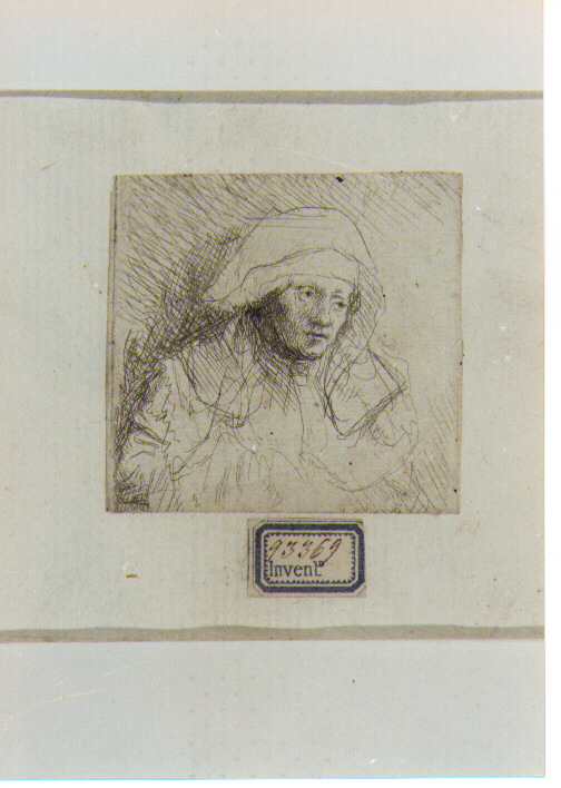 ritratto di Saskia (stampa) di Van Rijn Rembrandt Harmenszoon (sec. XVII)