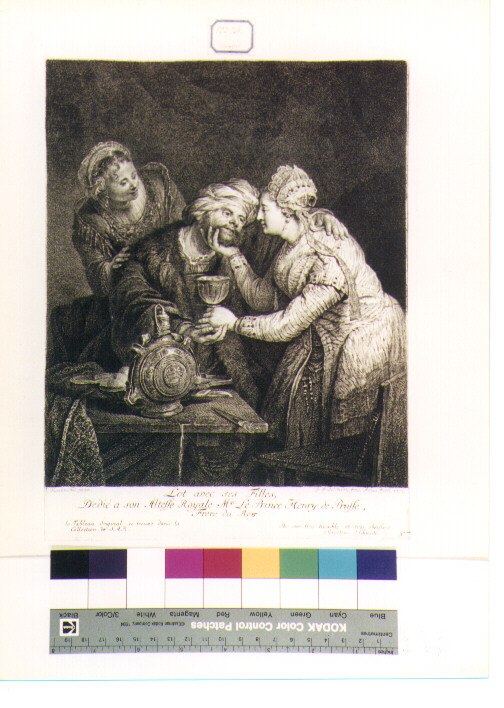 Lot e le figlie (stampa) di Van Rijn Rembrandt Harmenszoon, Schmidt Georg Friedrich (sec. XVIII)