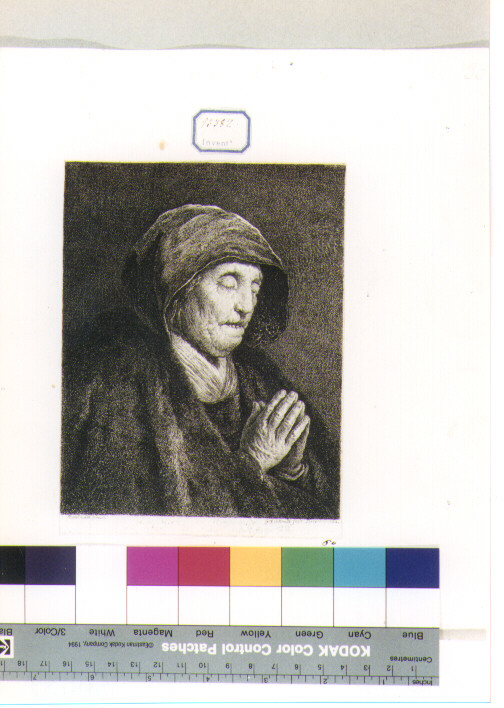 ritratto della madre di Rembrandt (stampa) di Van Rijn Rembrandt Harmenszoon, Schmidt Georg Friedrich (sec. XVIII)