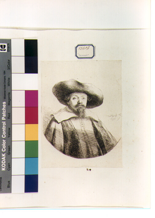 Ritratto di Manasseh Ben Israel (stampa) di Van Rijn Rembrandt Harmenszoon (sec. XVII)