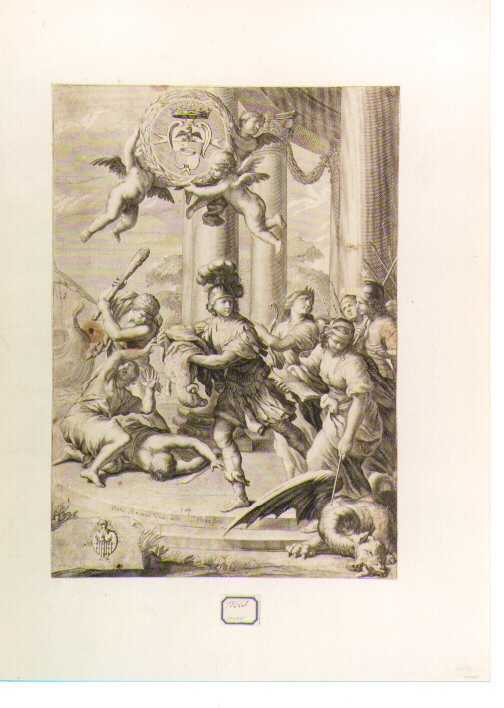 Giasone conquista il vello d'oro (stampa) di Nolin Jean Baptiste, Romanelli Giovanni Francesco (secc. XVII/ XVIII)