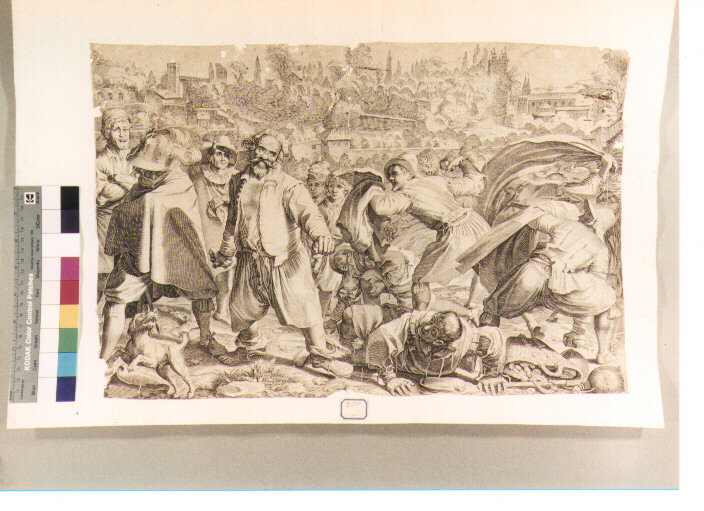 morte di Bruttobuono (stampa) di Villamena Francesco (sec. XVII)