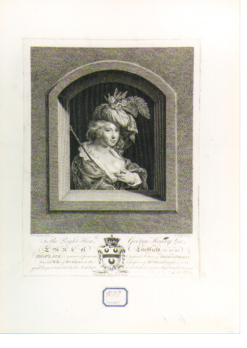 Ritratto della seconda moglie di Rubens (stampa) di Elliot William, Rubens Pieter Paul (sec. XVIII)