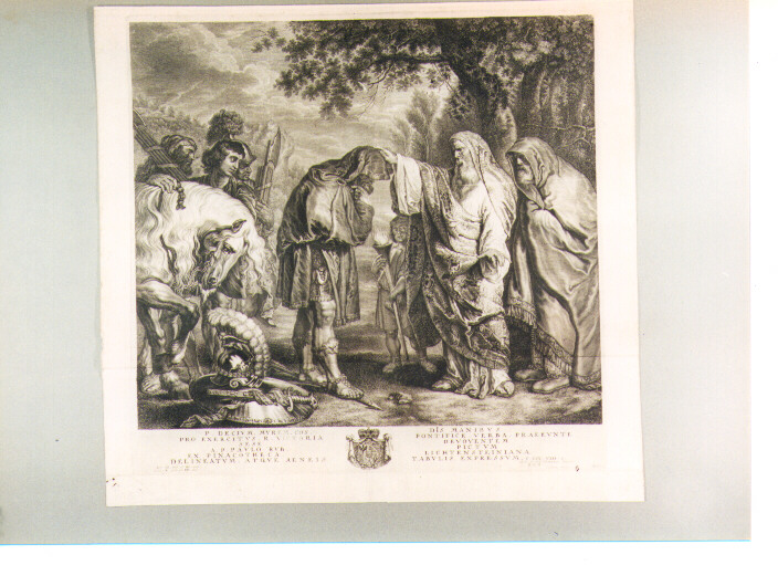 Decio Mure si consacra agli dei infernali (stampa) di Schmutzer Andreas, Schmutzer Joseph, Rubens Pieter Paul (prima metà sec. XVIII)
