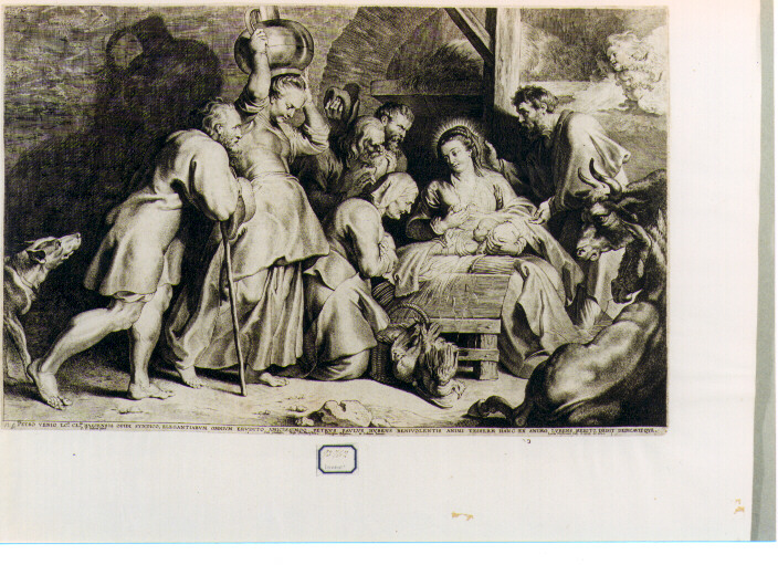 adorazione dei pastori (stampa) di Rubens Pieter Paul, Vorsterman Lucas I (sec. XVII)