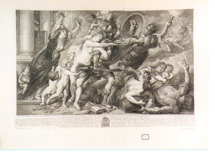 Allegoria degli orrori della guerra (stampa) di Rubens Pieter Paul, Gregori Ferdinando (sec. XVIII)