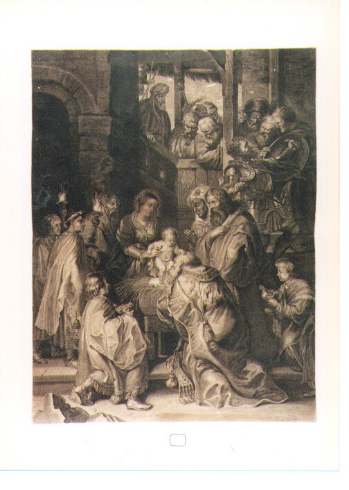 adorazione dei Re Magi (stampa) di Rubens Pieter Paul, Audran Gérard (fine sec. XVII)