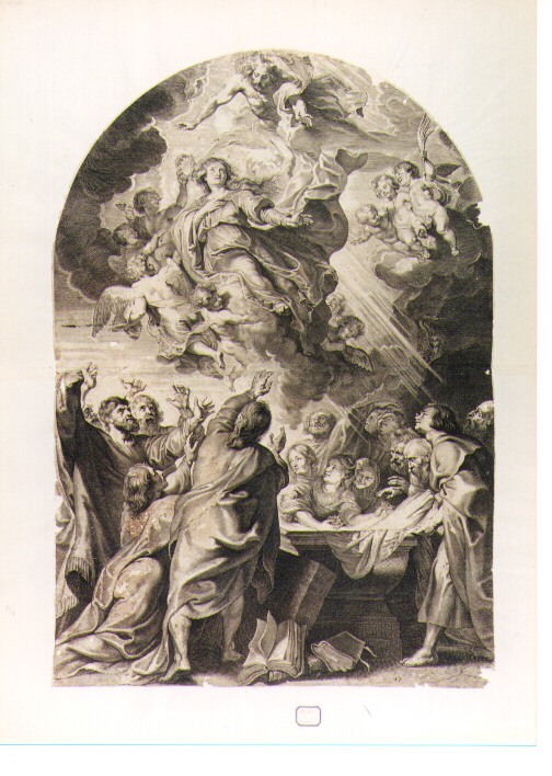assunzione della Madonna (stampa) di Rubens Pieter Paul, Pontius Paul (sec. XVII)