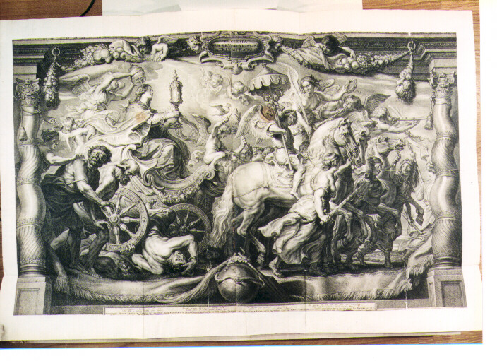 trionfo della Chiesa (stampa) di Rubens Pieter Paul, Bolswert Schelte Adams (sec. XVII)