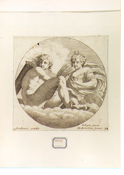 Diana ed Endimione (stampa) di Langlois François, Primaticcio Francesco detto Bologna (secondo quarto sec. XVII)