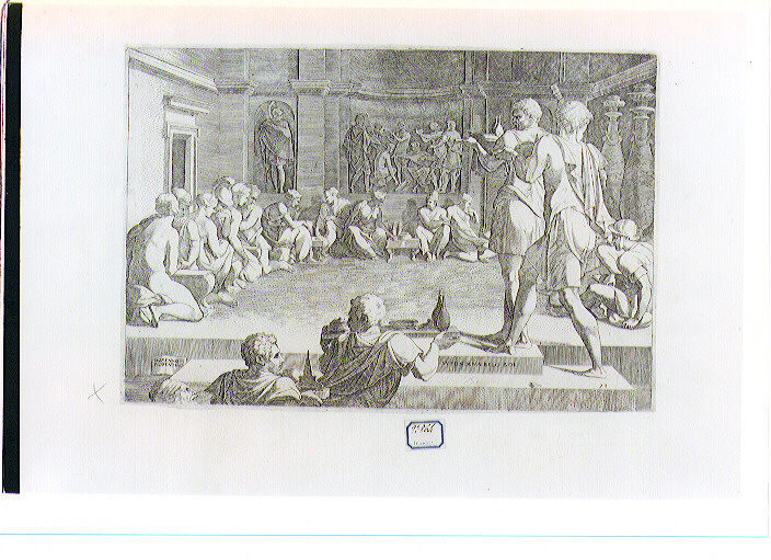 scena di banchetto (stampa) di Del Ricoveri Domenico, Primaticcio Francesco detto Bologna (sec. XVI)