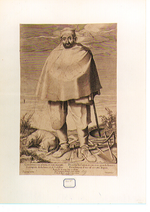 contadino (stampa) di Villamena Francesco (primo quarto sec. XVII)