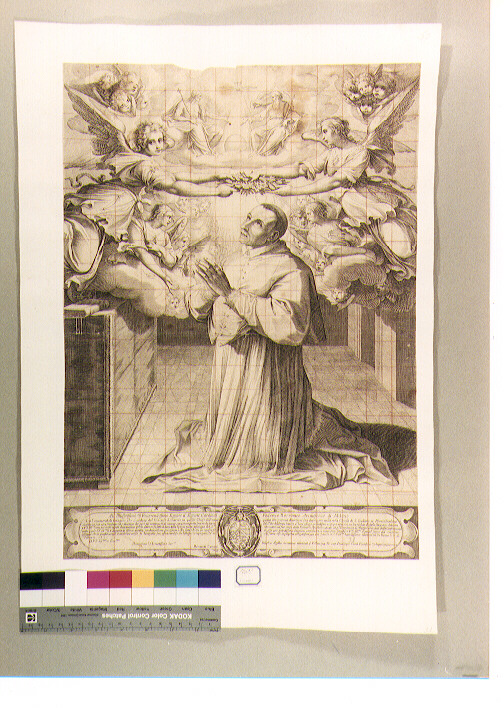 San Carlo Borromeo (stampa) di Villamena Francesco (sec. XVII)