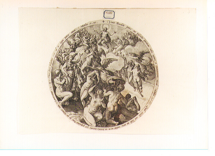 premio agli eletti (stampa) di Van der Straet Jan detto Giovanni Stradano, Goltzius Hendrick (sec. XVI)