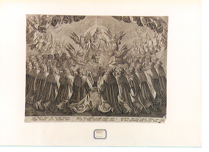 paradiso (stampa) di Galle Philip (CERCHIA), Van der Straet Jan detto Giovanni Stradano (ultimo quarto sec. XVI)