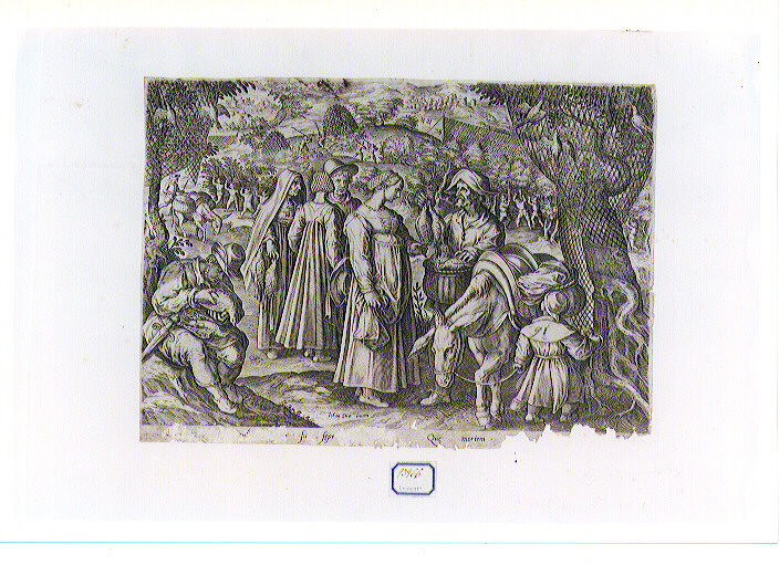 caccia ai piccioni (stampa) di Van der Straet Jan detto Giovanni Stradano (CERCHIA), Galle Philip (sec. XVI)