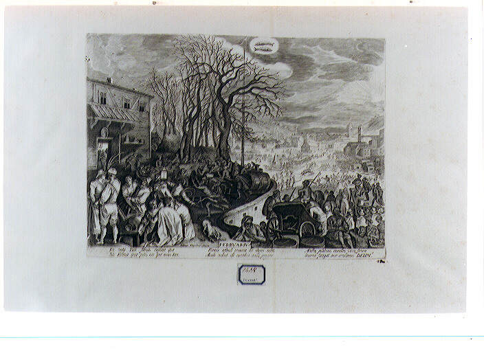 paesaggio con segno dei Pesci (stampa) di Stevens Pieter II, Sadeler Aegidius (primo quarto sec. XVII)