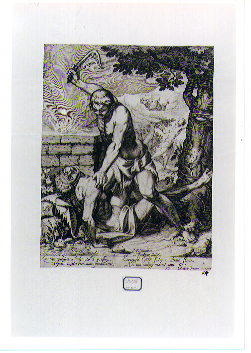 Caino uccide Abele (stampa) di Kager Johan Mathias (sec. XVII)