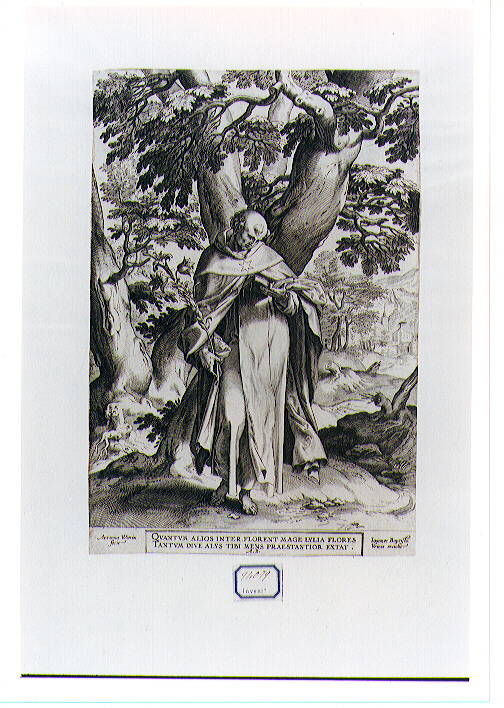 San Domenico (stampa) di Wierix Anthonie (primo quarto sec. XVII)