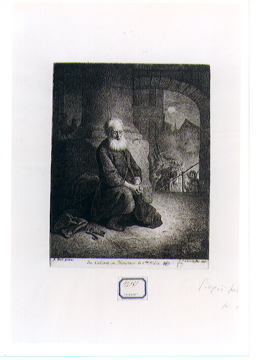 negazione di San Pietro (stampa) di Schmidt Georg Friedrich, Bol Ferdinand (sec. XVIII)