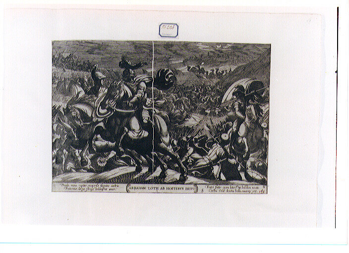 Abramo libera Lot (stampa) di De Jode Pieter II, Tempesta Antonio (sec. XVII)