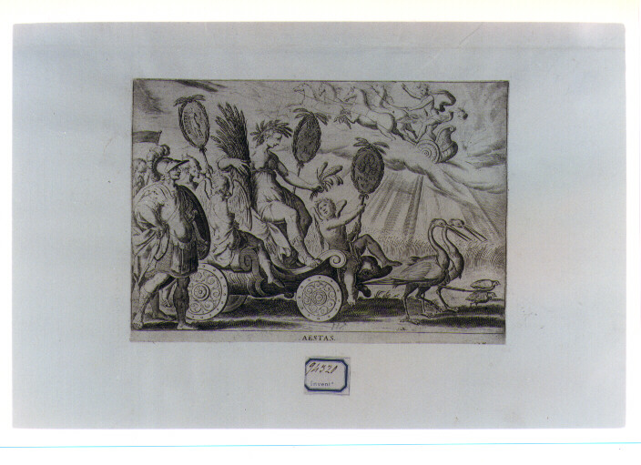 allegoria della estate (stampa) di Sadeler Justus (CERCHIA), Tempesta Antonio (sec. XVII)