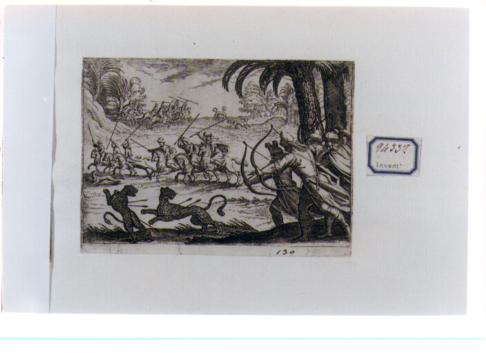 caccia alla lince (stampa) di Sadeler Justus, Tempesta Antonio (CERCHIA) (sec. XVII)
