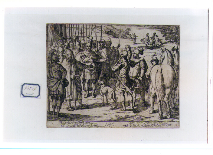 scena dalla Gerusalemme liberata (stampa) di Tempesta Antonio (sec. XVII)