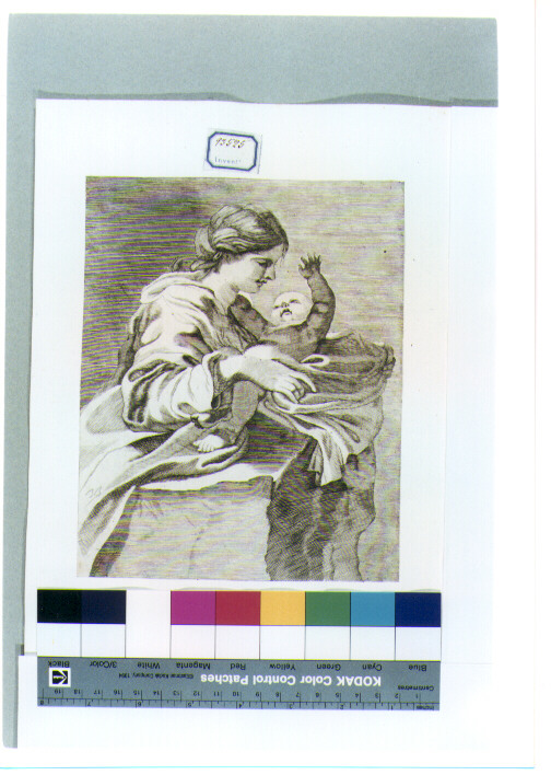 Madonna con Bambino (stampa) di Bernini Gian Lorenzo, Spierre François (terzo quarto sec. XVII)
