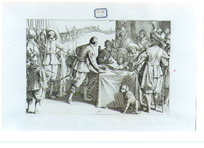 arruolamento di truppe (stampa) di Barbatelli Bernardino detto Poccetti, Callot Jacques (sec. XVII)