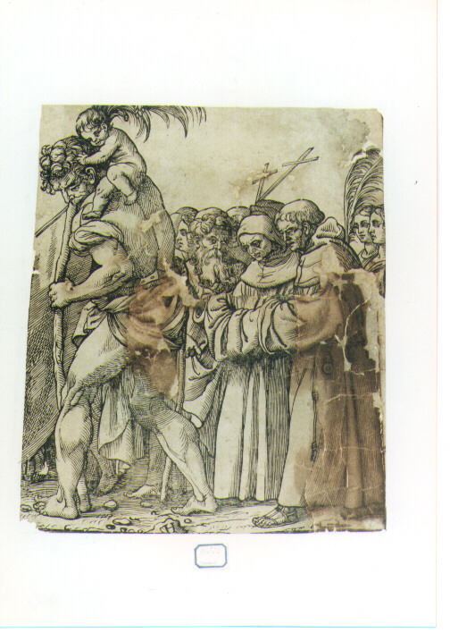 Trionfo di Cristo: Santi (stampa) di Andreani Andrea, Vecellio Tiziano (fine/inizio secc. XVI/ XVII)