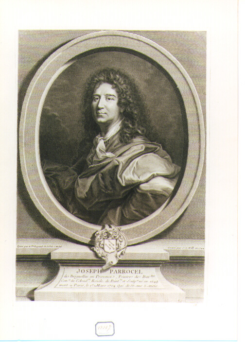 Ritratto di Joseph Parrocel (stampa) di Wille Johann Georg (sec. XVIII)
