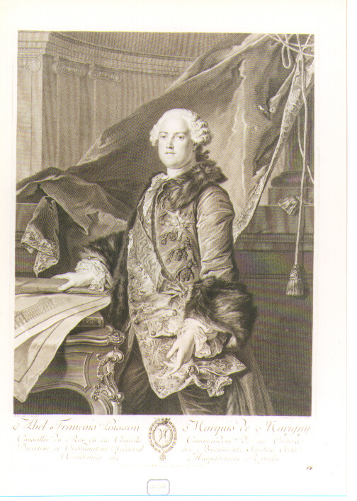 ritratto di Abel Francois Poisson Marchese di Marigny (stampa) di Wille Johann Georg (sec. XVIII)