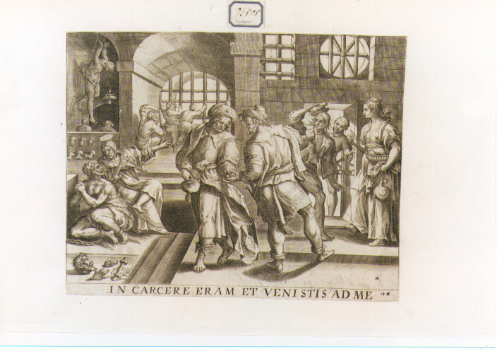 Sette Opere di Misericordia: Visitare I Carcerati (stampa) di De Jode Gerard (sec. XVI)