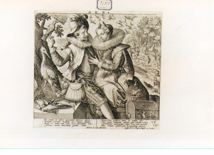 Quattro Elementi: l'aria (stampa) di De Vos Marten (secc. XVI/ XVII)