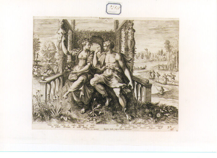 Allegoria del temperamento umano (stampa) di Sadeler Raphael I (secc. XVI/ XVII)