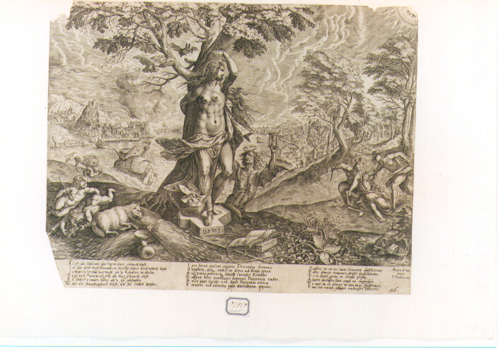 Allegoria della Pazienza (stampa) di Balten Pieter (sec. XVI)