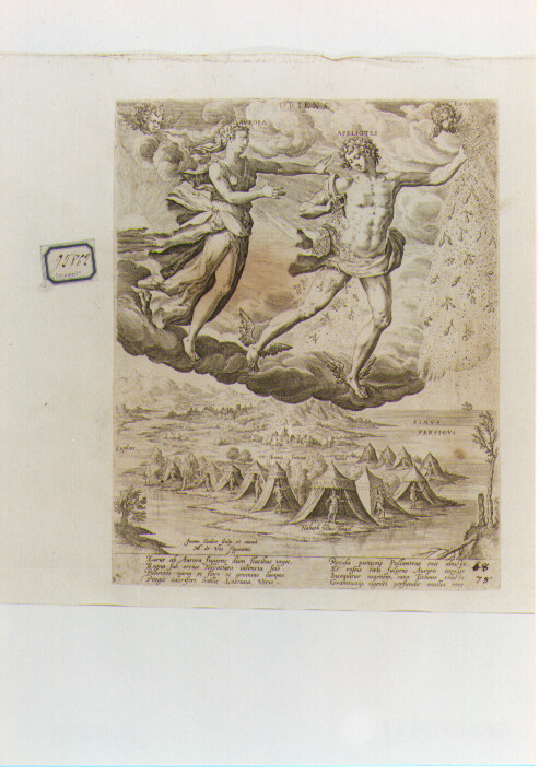 Allegoria dei quattro punti cardinali: Oriente (stampa) di De Vos Marten (sec. XVI)