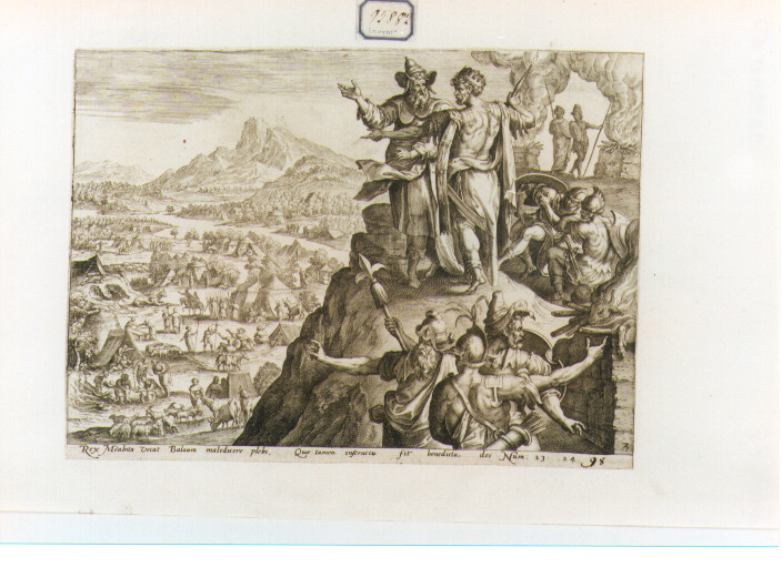 Re Moabuta invoca Balaam perchè maledica il popolo (stampa) di De Vos Marten (secc. XVI/ XVII)