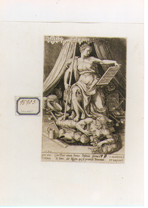Allegoria della Politica (stampa) di De Vos Marten (sec. XVI)