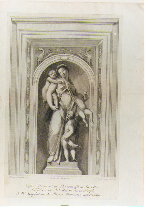 Carità (stampa) di Gregori Ferdinando (sec. XVIII)