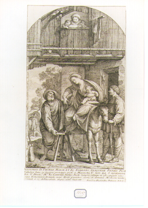 ritorno dall'Egitto (stampa) di Mannozzi Giovanni detto Giovanni da San Giovanni (secondo quarto sec. XVIII)