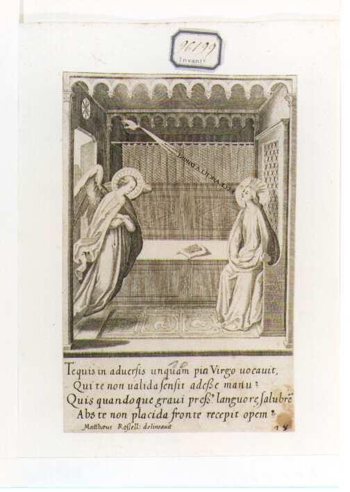 Annunciazione (stampa) - ambito fiorentino (sec. XVII)