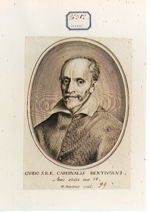 Ritratto del Cardinale Guido Bentivoglio (stampa) - ambito francese (sec. XVII)