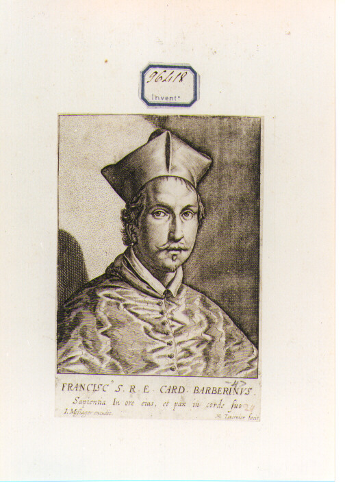 Ritratto del Cardinale Francesco Barberini (stampa) di Tavernier Melchior (sec. XVII)