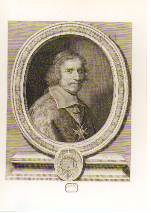Ritratto del Cardinale Antonio Barberini (stampa) di Collin Johannes (sec. XVII)