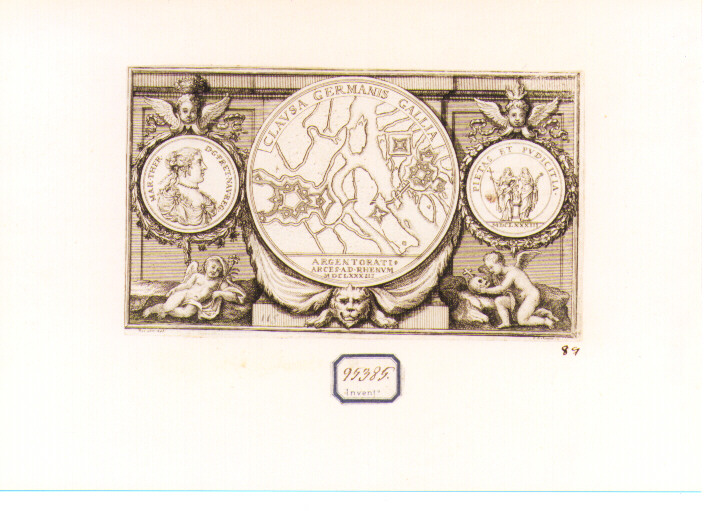 tre medaglie commemorative (stampa) di Ertinger Franz (sec. XVII)
