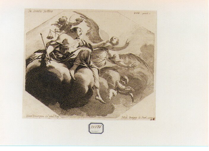 Giustizia (stampa) di Dorigny Michel, Vouet Simon (sec. XVII)